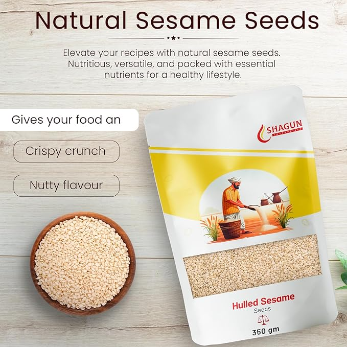Shagun 100% Pure White Sesame Seeds 350gm