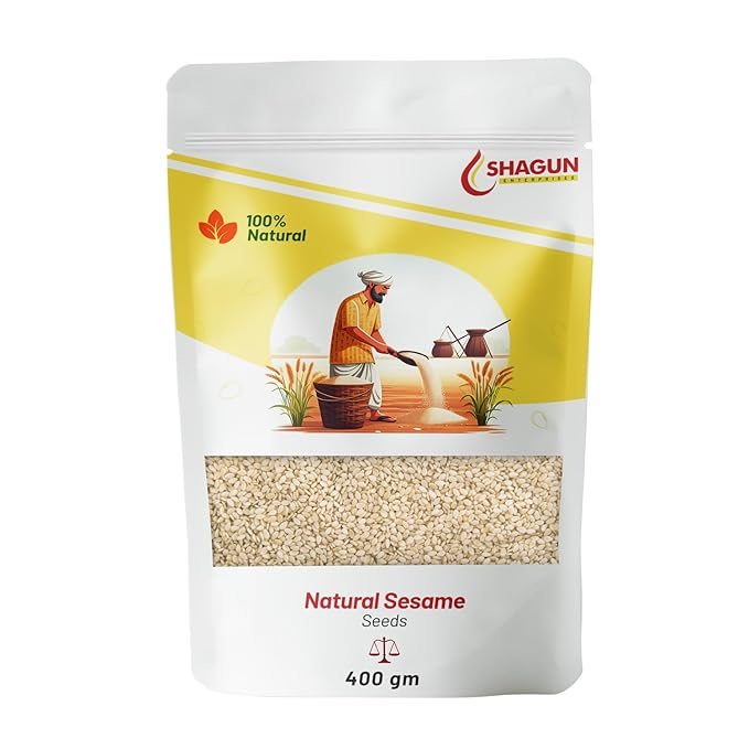 Shagun 100% Pure White Sesame Seeds 400gm