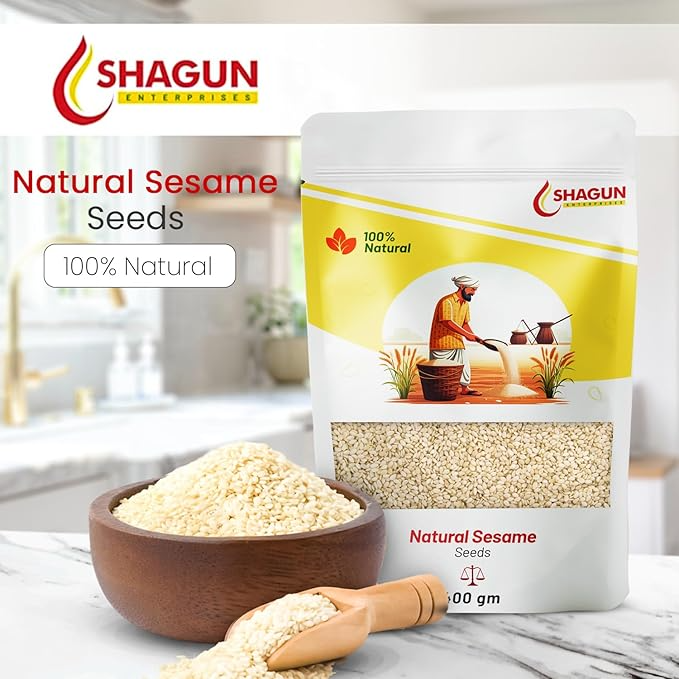 Shagun 100% Pure White Sesame Seeds 400gm